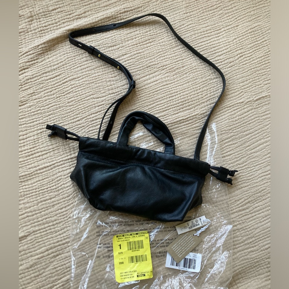 Madewell Soft Leather Mini cinch bag - True Black - NH028